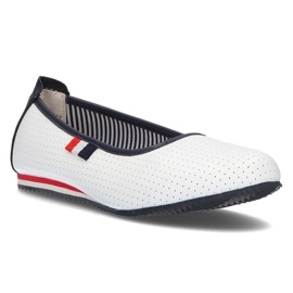 Leather ballerinas Filippo DP2171 / 21 Wh white 1