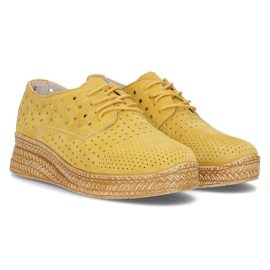 Leather shoes Filippo DP2162 / 21 Yl yellow 1 Leather shoes Filippo DP2162 / 21 Yl yellow 1