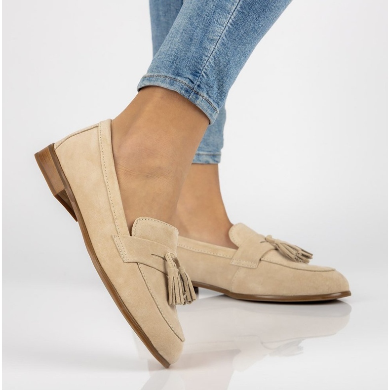 Leather loafers Filippo DP2149 / 21 Be beige 1