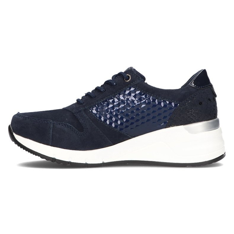 Leather Sneakers Filippo DP2052 / 21 Nv navy blue 1
