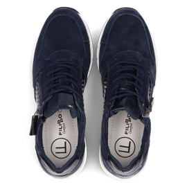 Leather Sneakers Filippo DP2052 / 21 Nv navy blue 2