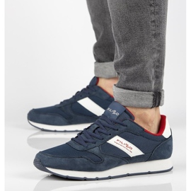 Leather shoes Filippo MSP2117 / 21 Nv navy blue 1