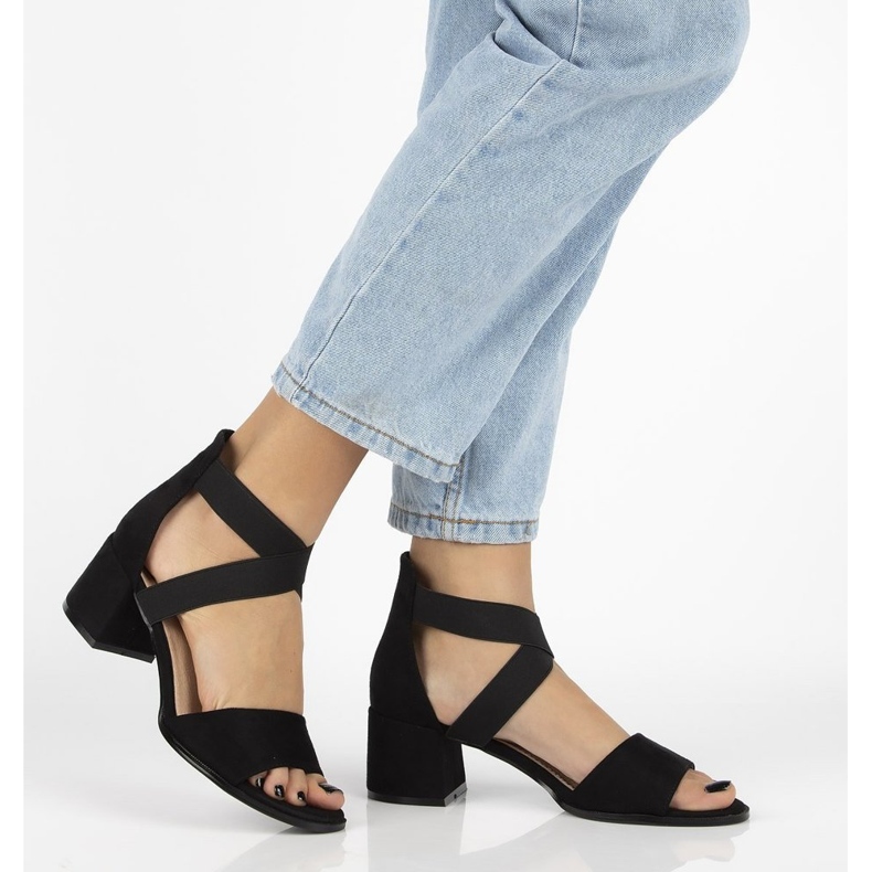 Filippo DS2093 / 21 Bk black sandals 2