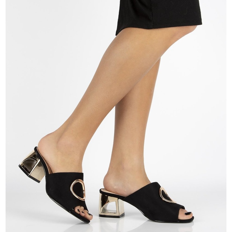 Filippo DK2088 / 21 Bk black slippers 1