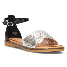 Filippo DS2102 / 21 Si Bk sandals black silver 2 Filippo DS2102 / 21 Si Bk sandals black silver 2