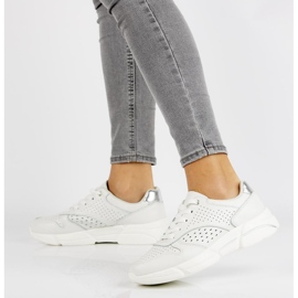 Leather Sneakers Filippo DP2156 / 21 Wh white 1