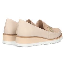 Leather shoes Filippo 091 beige 1