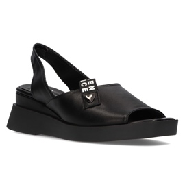 Black Sandals on the wedge Filippo DS2355 / 21 Bk 1