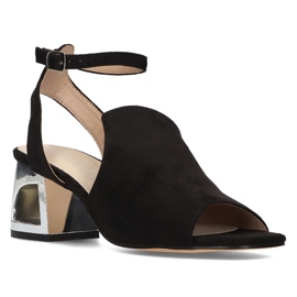 Black Filippo DS2107 / 21 Bk heeled sandals 1