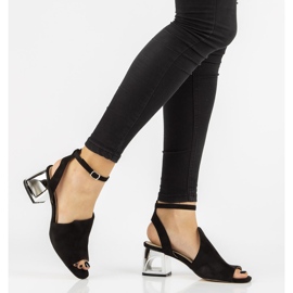 Black Filippo DS2107 / 21 Bk heeled sandals 2