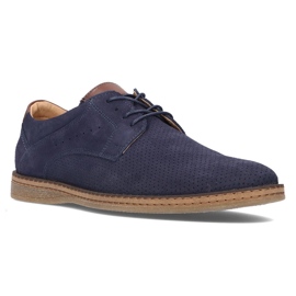 Leather shoes Filippo 5452-1 navy blue 1