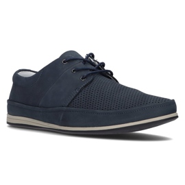 Leather shoes Filippo 5292-3 blue navy blue 1