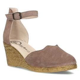 Leather sandals Filippo DS1394 / 21 Sd heather-beige 1 Leather sandals Filippo DS1394 / 21 Sd heather-beige 1