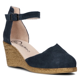 Leather sandals Filippo DS1394 / 21 Nv navy blue 1 Leather sandals Filippo DS1394 / 21 Nv navy blue 1