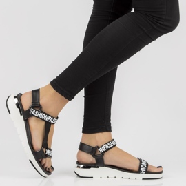 Leather sandals Filippo DS2169 / 21 Bk black 1