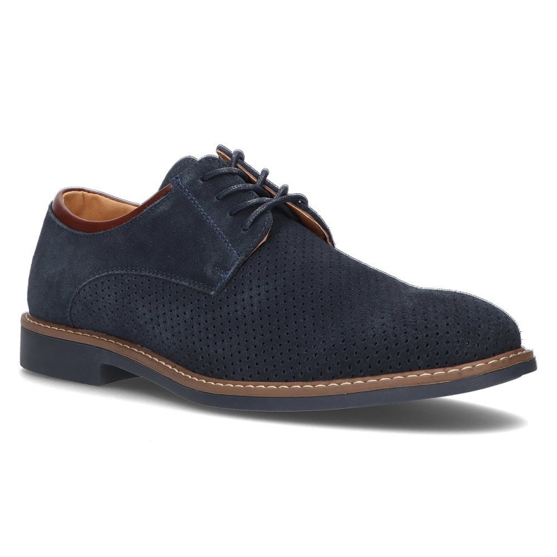 Leather shoes Filippo MP2399 / 21 Nv navy blue 1