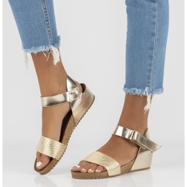 Leather sandals Filippo 40143 gold golden 2 Leather sandals Filippo 40143 gold golden 2