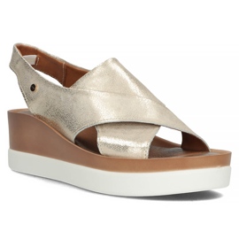 Leather sandals Filippo 40256 gold golden 1