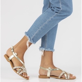 Leather sandals Filippo 05186-25 / 00-5 golden 1