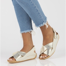 Leather sandals Filippo 00994-37 / 00-5 ecru 1