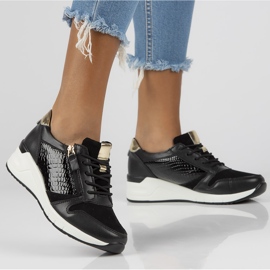Leather sneakers Filippo DP2052 / 21 Bk black 2