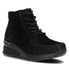 Leather boots Filippo DBT1504 / 21 Bk Bk black 1