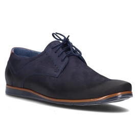 Leather shoes Filippo 1757 navy blue 1