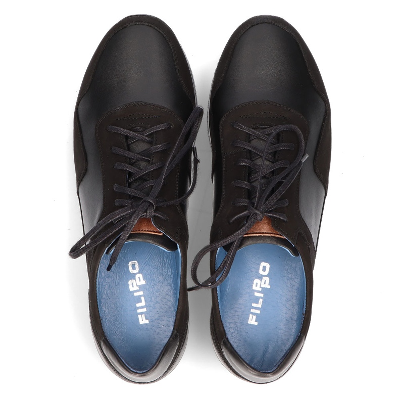 Leather shoes Filippo 1755 black 1