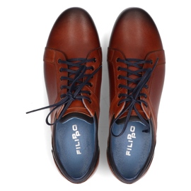 Leather shoes Filippo 1690 brown 1