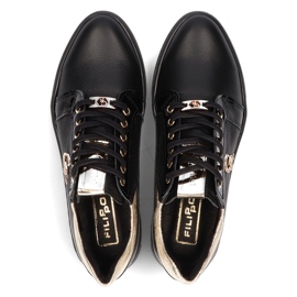 Leather sneakers Filippo 128 black 1