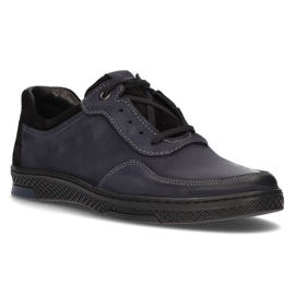 Leather shoes Filippo 918 navy blue 1