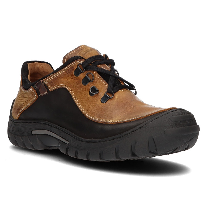 Leather shoes Filippo 917 mustard brown 1