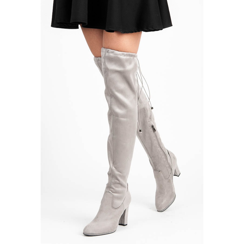 Betler Suede boots on the post grey 1