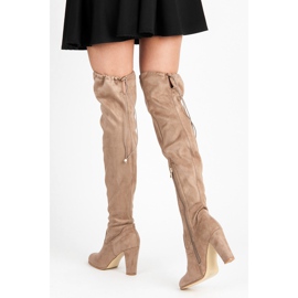 Betler Suede boots on the post brown 1