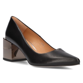 Leather Filippo 2018 pumps Black nickel 1