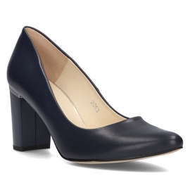 Leather pumps Filippo 2063 Navy blue 1