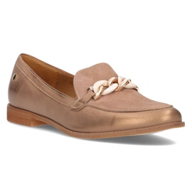 Leather Loafers Filippo 4099B Beige 1