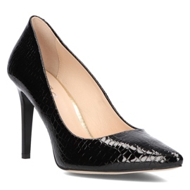 Leather pumps Filippo 1555 Black 1
