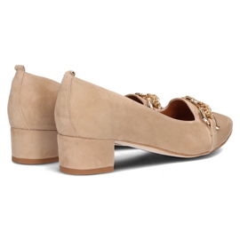 Leather shoes Filippo 2109/2 beige 2