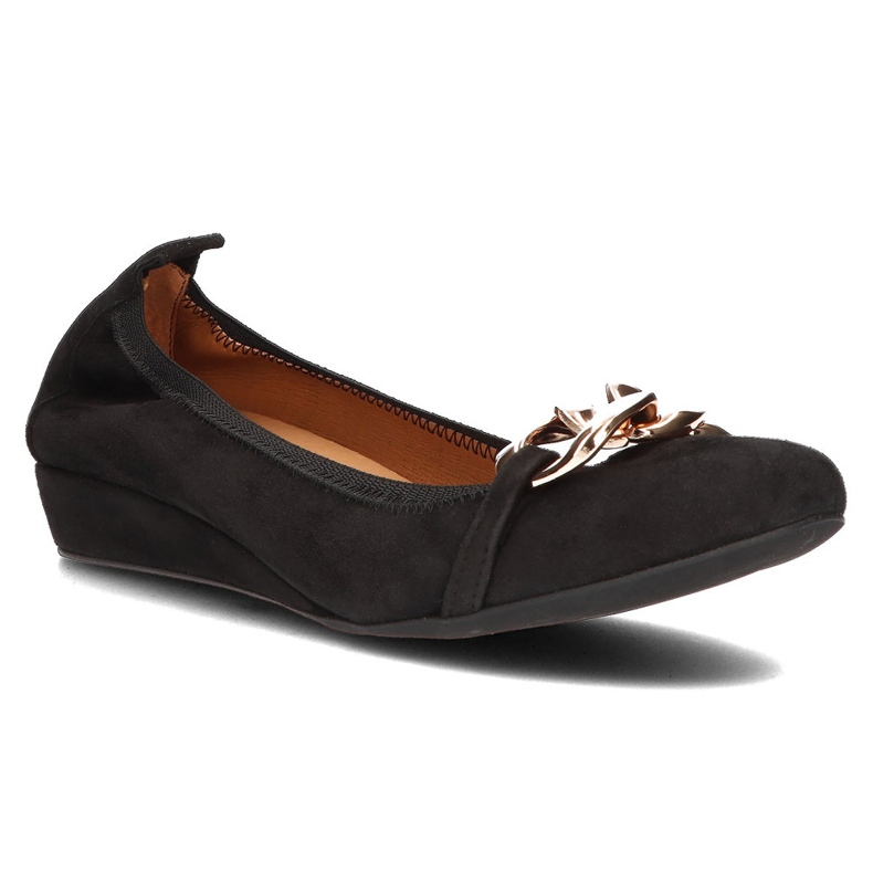 Leather Filippo 894 ballerinas black 1