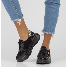Leather Sneakers Filippo DP3185 / 22 Bk black 1