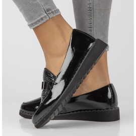 Leather moccasins Filippo DP1515 / 22 Bk L black 2