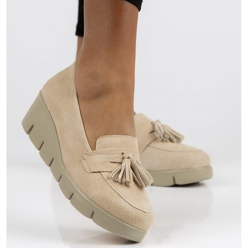 Leather shoes Filippo DP3162 / 22 Be beige 2