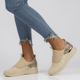 Leather Sneakers Filippo DP1689 / 22 Be beige 1