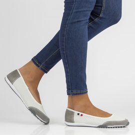 Leather shoes Filippo DP142 / 22 Wh Gr white-gray grey 1