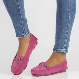 Leather moccasins Filippo DP1202 / 22 Fh pink 1 Leather moccasins Filippo DP1202 / 22 Fh pink 1