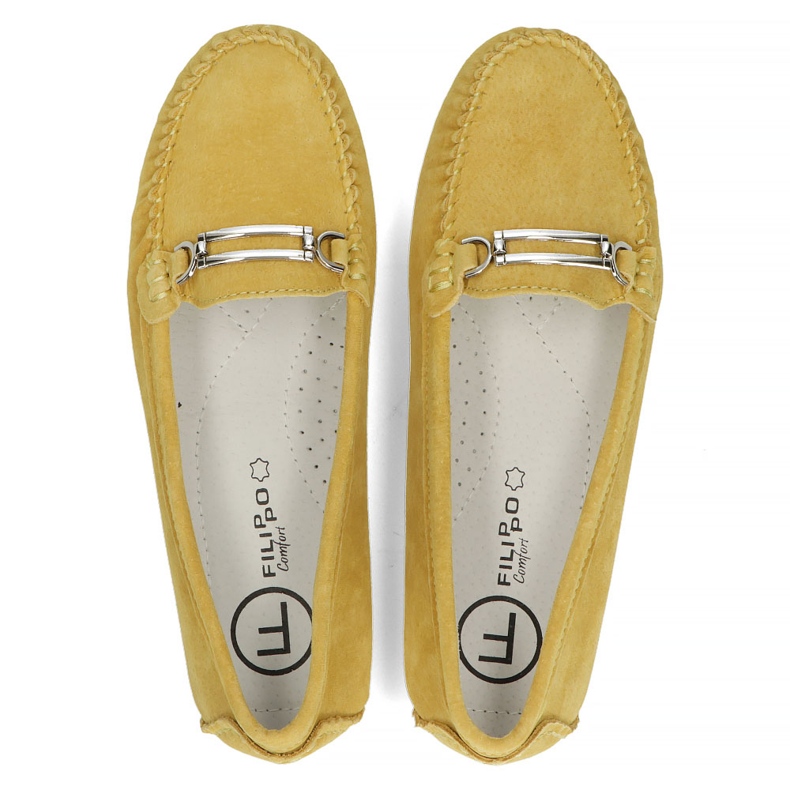Leather loafers Filippo DP1202 / 22 Yl yellow 1