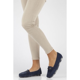 Leather loafers Filippo DP1202 / 22 Nv navy blue 1