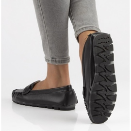 Leather moccasins Filippo DP3629 / 22 Bk black 1