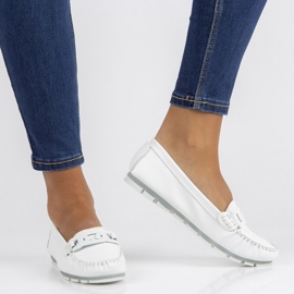 Leather loafers Filippo DP3629 / 22 Wh white 1